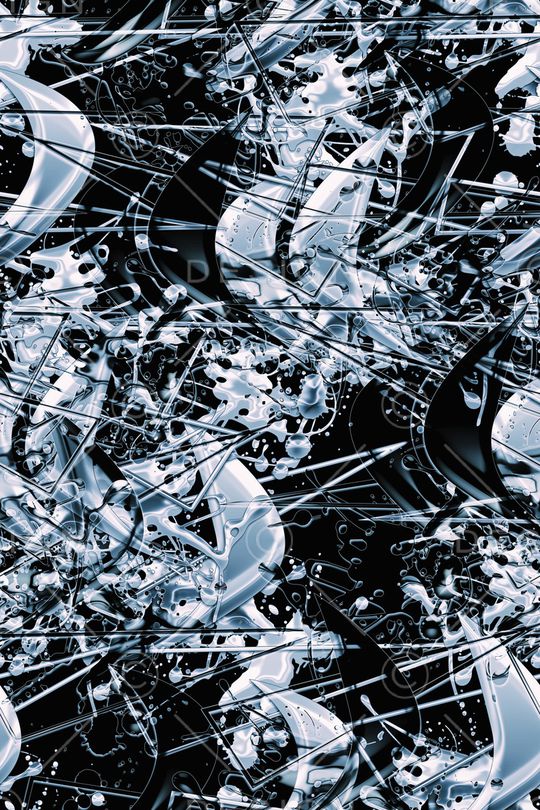 抽象男装印花华亿平台图片