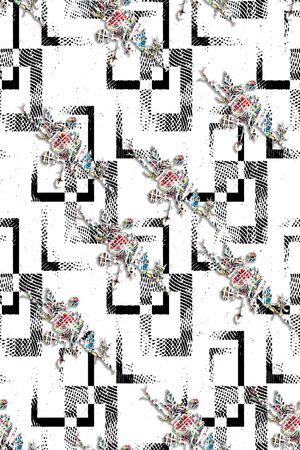 几何印花华亿平台图片