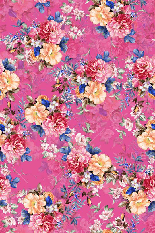 花卉印花华亿平台图片