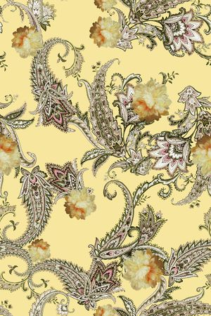 佩斯利印花华亿平台图片