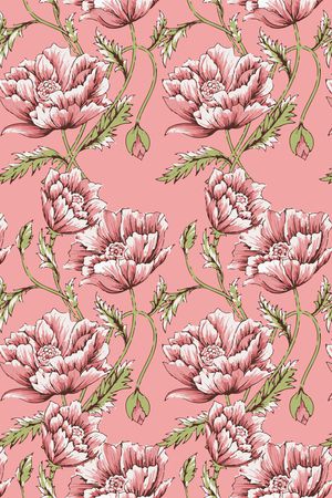 黑底花卉印花华亿平台图片