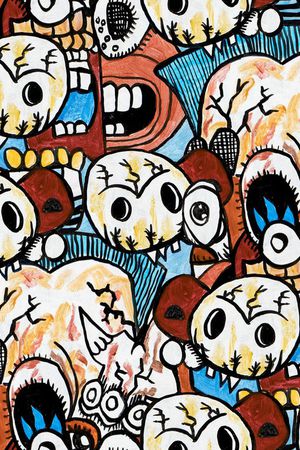 线条画印花华亿平台图片