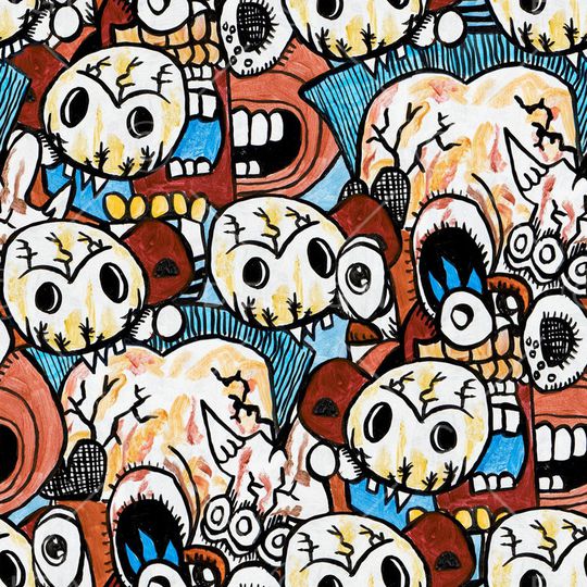 线条画印花华亿平台图片