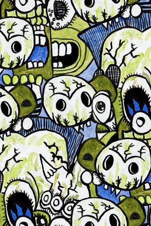 线条画印花华亿平台图片