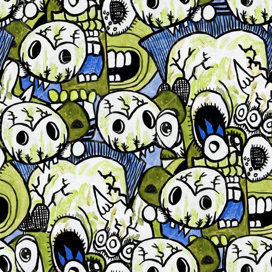 线条画印花华亿平台图片