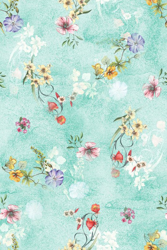 抽象花卉印花华亿平台图片