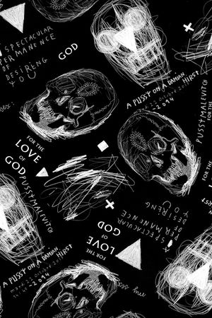 线条画印花华亿平台图片