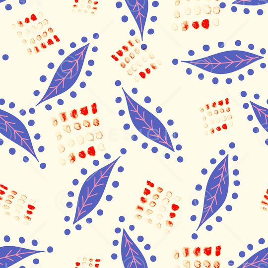 绿植树叶印花华亿平台图片