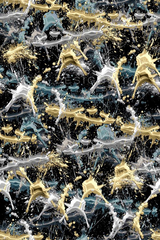 抽象男装印花华亿平台图片