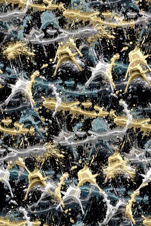 抽象男装印花华亿平台图片