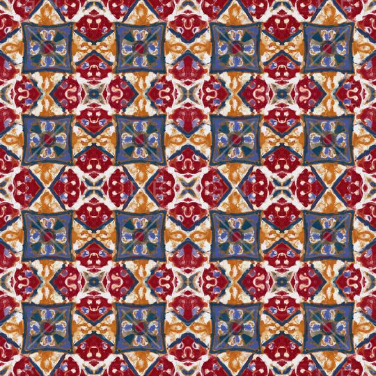 几何印花华亿平台图片