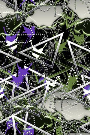 抽象男装印花华亿平台图片