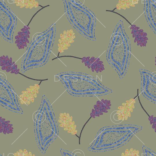 绿植树叶印花华亿平台图片