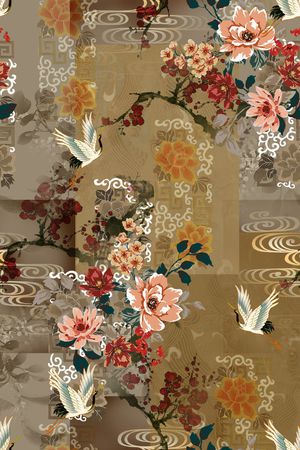 水彩印花华亿平台图片