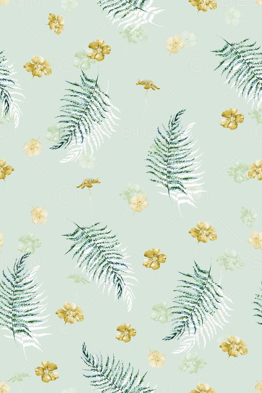 绿植树叶印花华亿平台图片