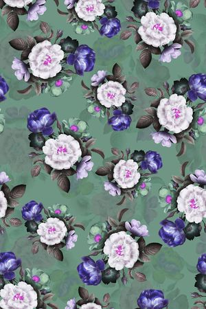 菊花印花华亿平台图片