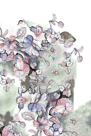 水彩印花华亿平台图片