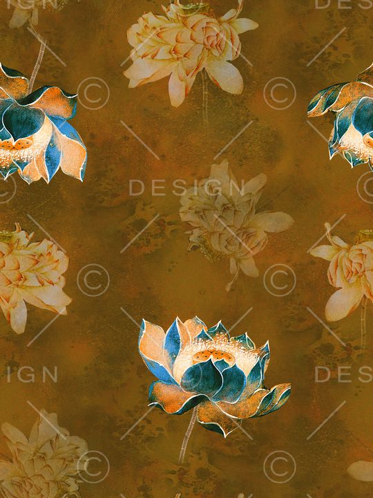 荷花印花华亿平台图片