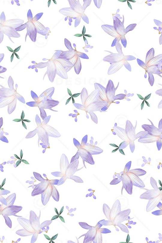 清爽底花卉印花华亿平台图片