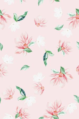 清爽底花卉印花华亿平台图片