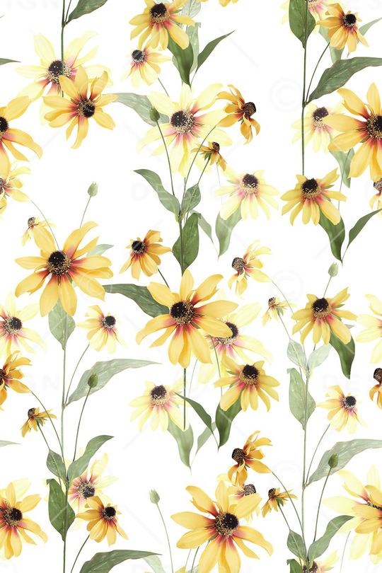 清爽底花卉印花华亿平台图片