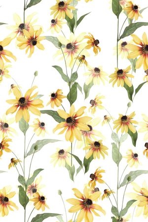 清爽底花卉印花华亿平台图片