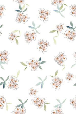 清爽底花卉印花华亿平台图片