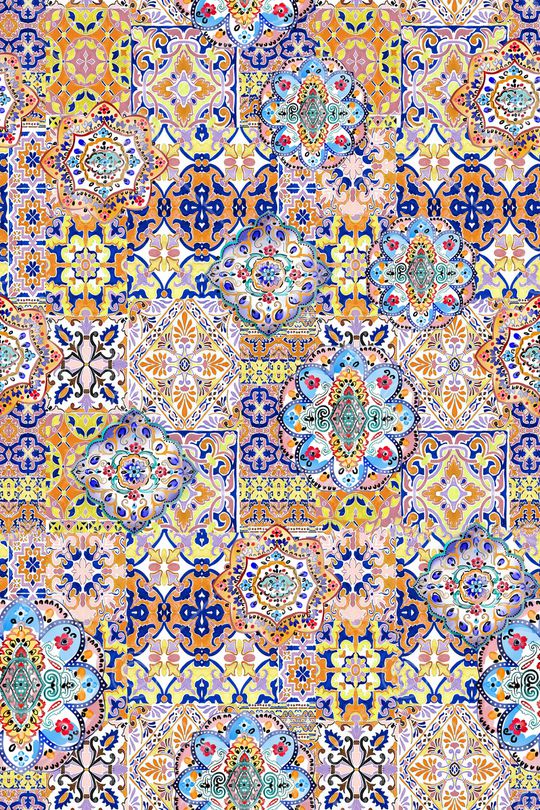 复古印花华亿平台图片