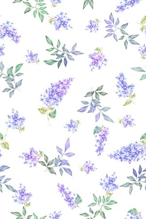 清爽底花卉印花华亿平台图片