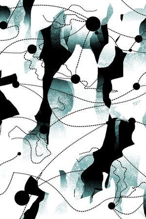 线条印花华亿平台图片