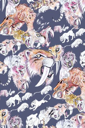 狮子印花华亿平台图片