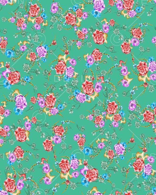 绿植树叶印花华亿平台图片