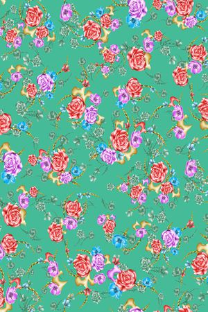 绿植树叶印花华亿平台图片