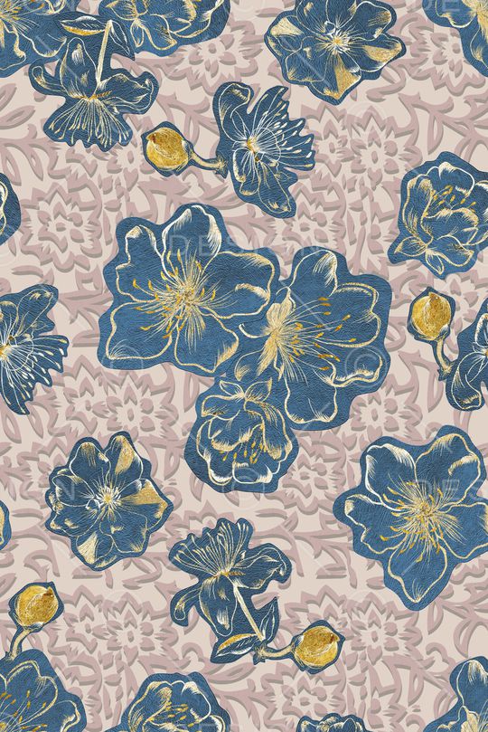 抽象花卉印花华亿平台图片