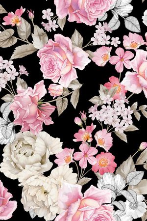 民族花卉印花华亿平台图片