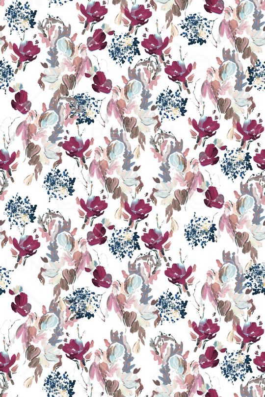 抽象花卉印花华亿平台图片