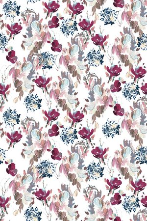 抽象花卉印花华亿平台图片