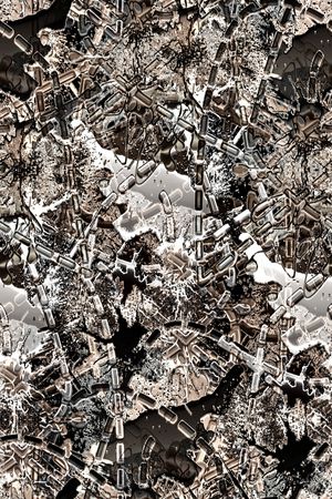 抽象男装印花华亿平台图片