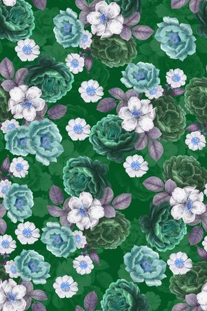 绿植树叶印花华亿平台图片