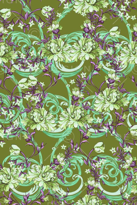 绿植树叶印花华亿平台图片