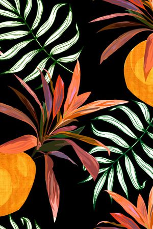 绿植树叶印花华亿平台图片