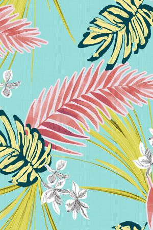 绿植树叶印花华亿平台图片