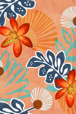 绿植树叶印花华亿平台图片