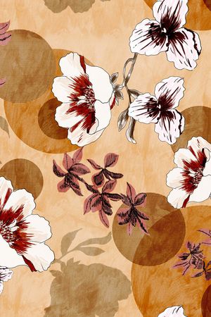 绿植树叶印花华亿平台图片