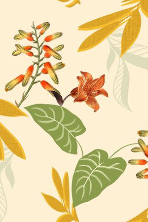 绿植树叶印花华亿平台图片