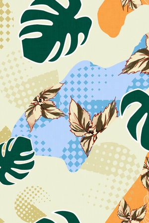 绿植树叶印花华亿平台图片