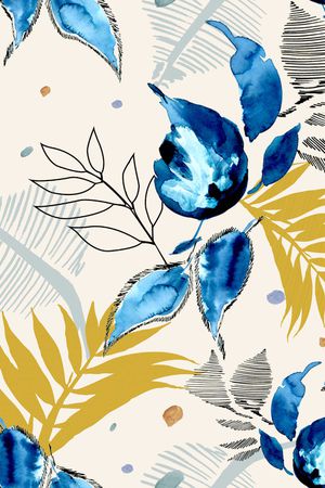 绿植树叶印花华亿平台图片