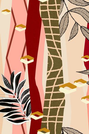 绿植树叶印花华亿平台图片