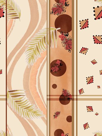 绿植树叶印花华亿平台图片