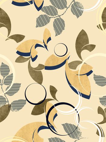 绿植树叶印花华亿平台图片